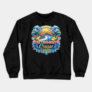 Retirement Cruise emblem cruisin' cruise Gift For Men Women Crewneck Sweatshirt